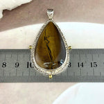 Mixed Metal Tigers Eye Pendant