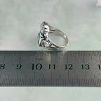 Decorative Blue Topaz Ring