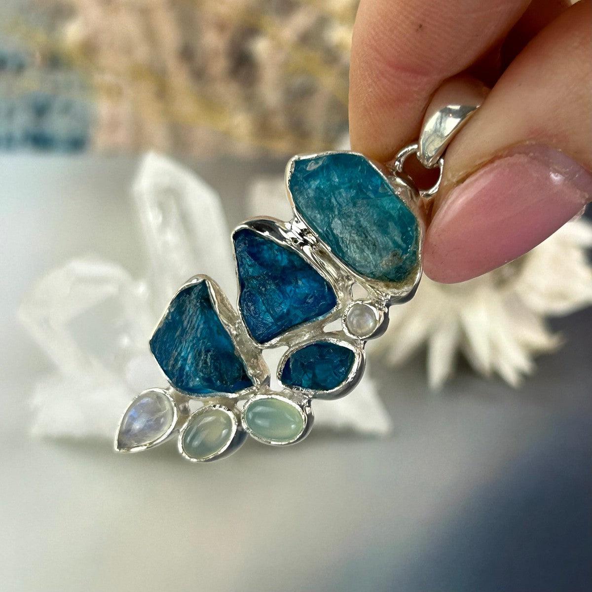 Raw And Polished Crystal Pendant