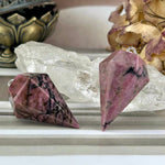 Pink And Black Crystal Pendulum