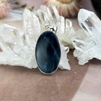 Metallic Blue Stone Pendant