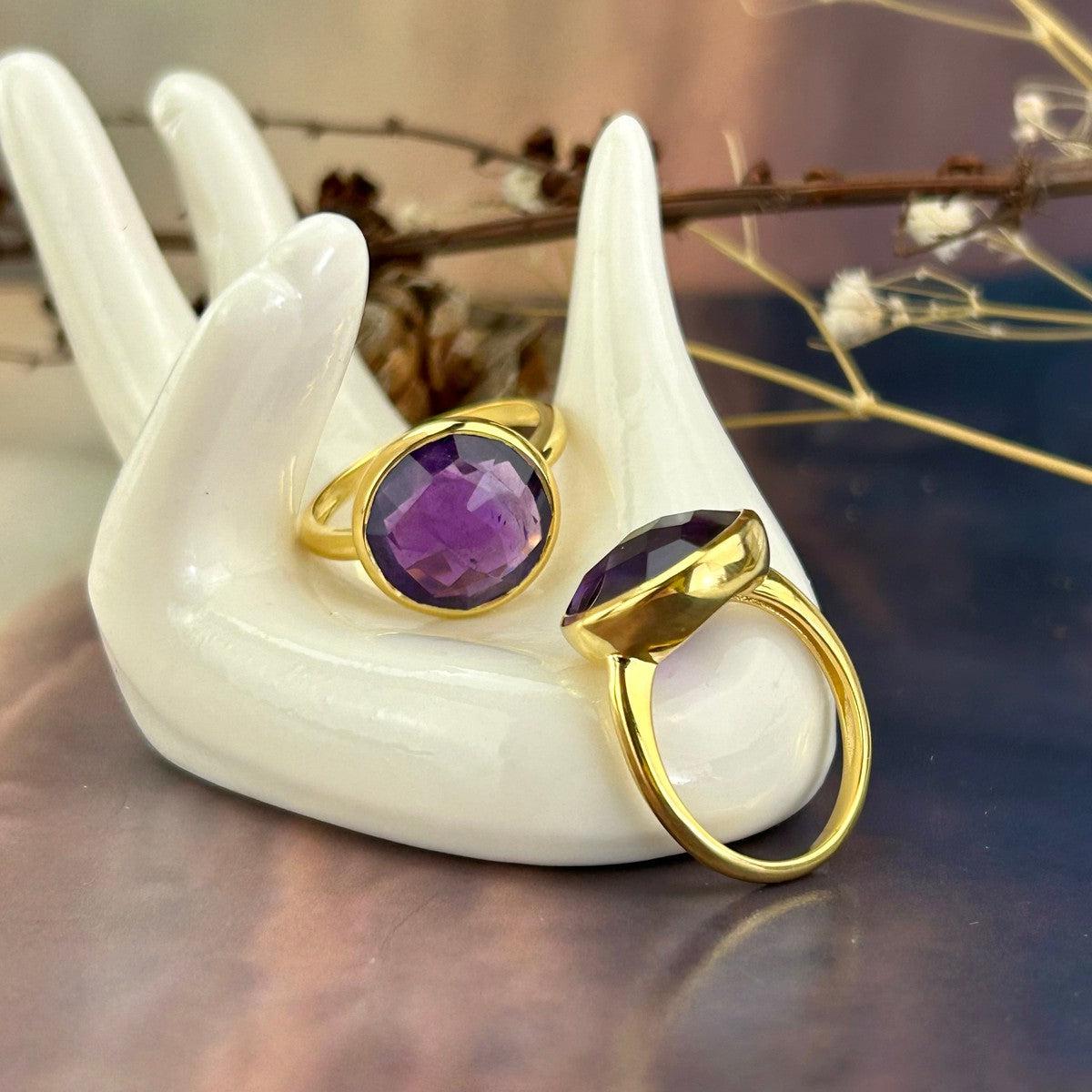Amethyst Gold Ring