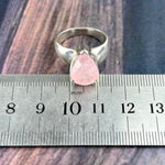 Pink Emerald Sterling Silver Ring