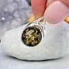Baltic Green Amber Round Celtic Pendants