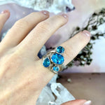 Blue Topaz Dinner Ring
