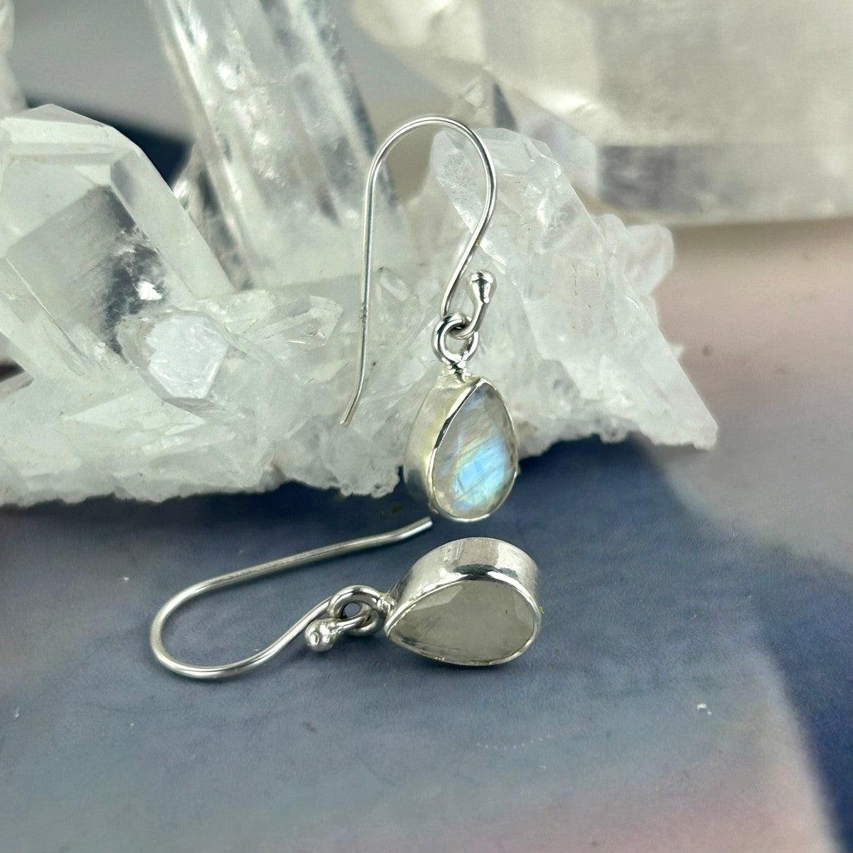 Moonstone Teardrop Earrings