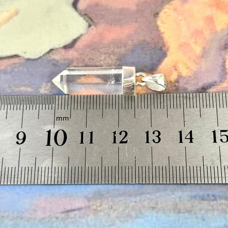 Real Clear Quartz Crystal Pendant