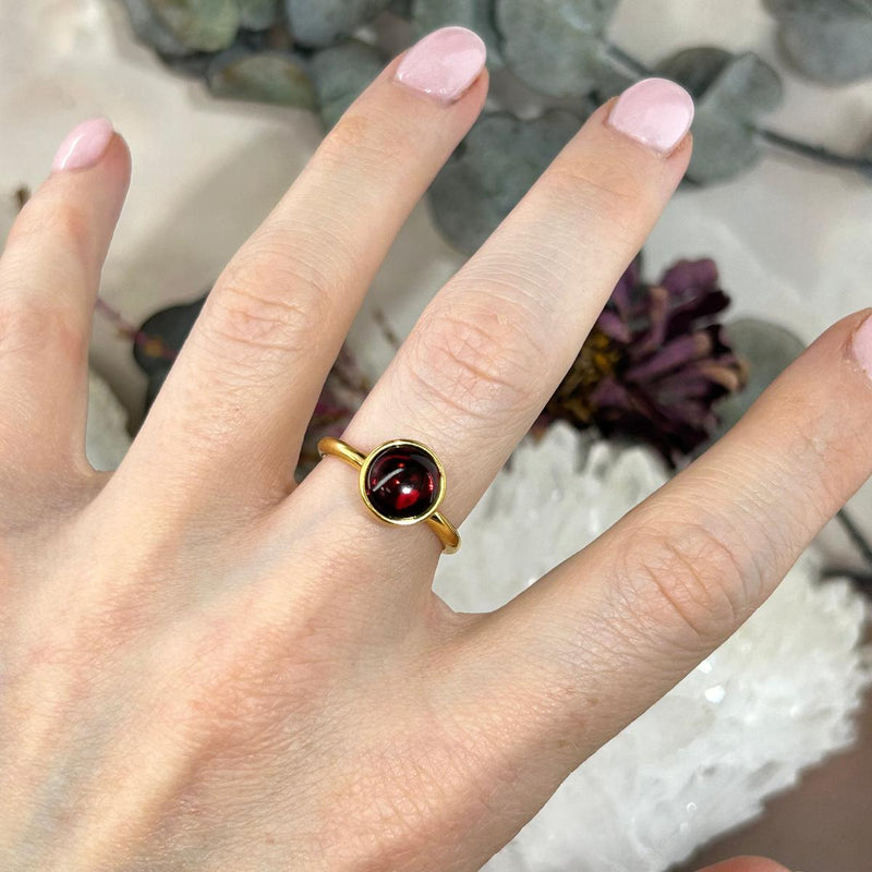 Baltic Assorted Amber Gold Plated Rings