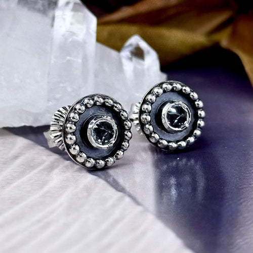 White Topaz Earrings