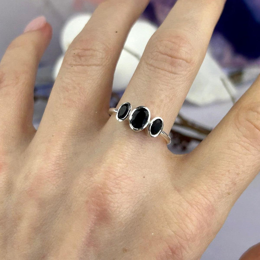 Classic Black Crystal Ring