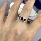Classic Black Crystal Ring