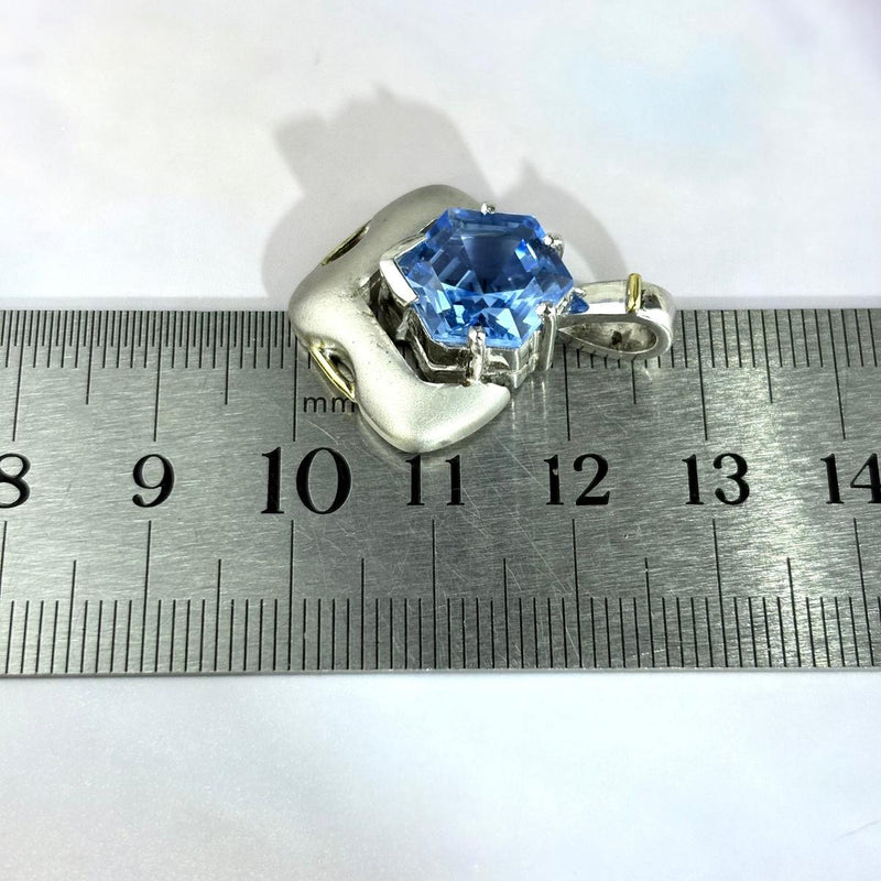 Geometric Cut Gemstone Pendant
