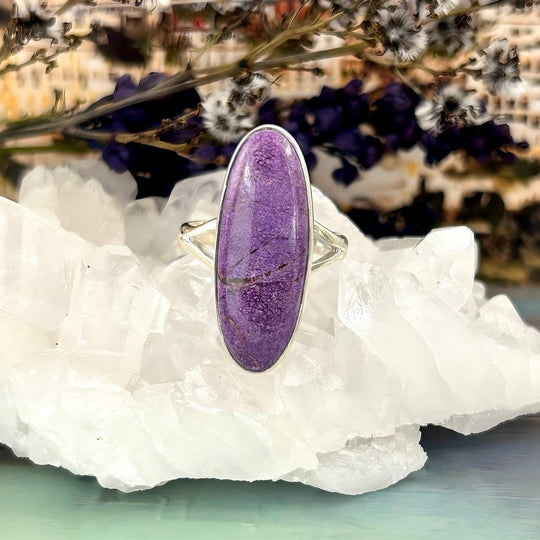 Purpurite Elongated Oval Ring