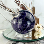 Amethyst Flower Agate Sphere