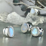 Handmade Rainbow Moonstone Ring