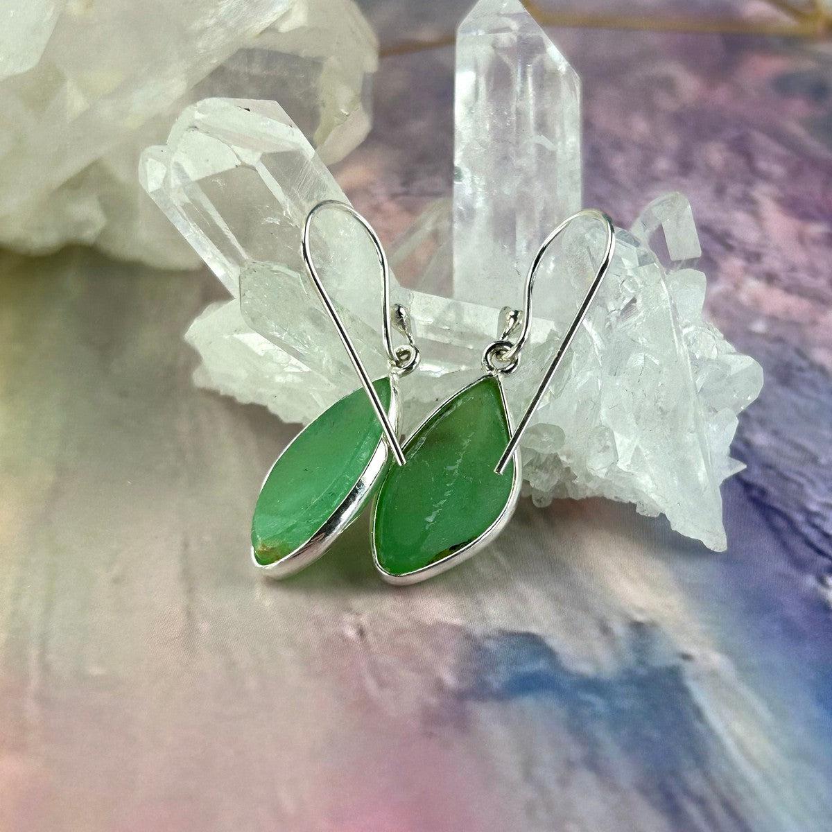 Crystal Wing Drop Earrings