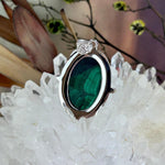 Green Patterned Crystal Pendant