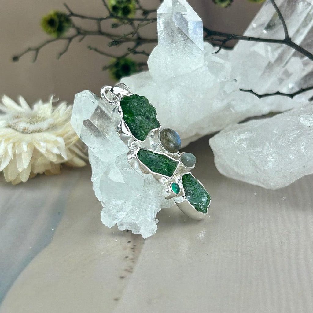 Blue And Green Crystal Pendant