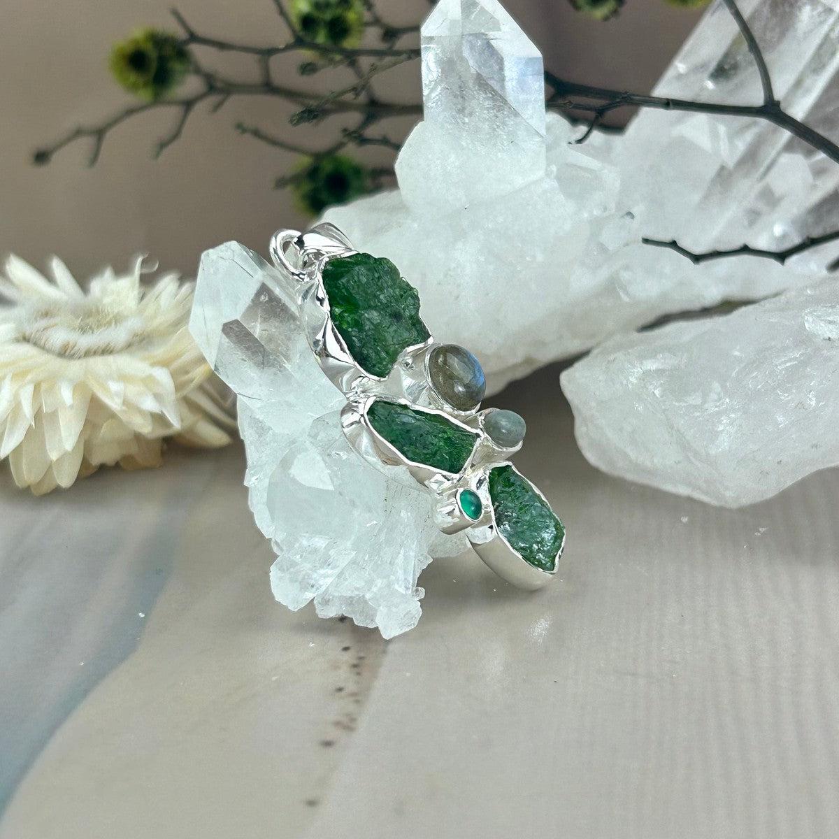 Blue And Green Crystal Pendant