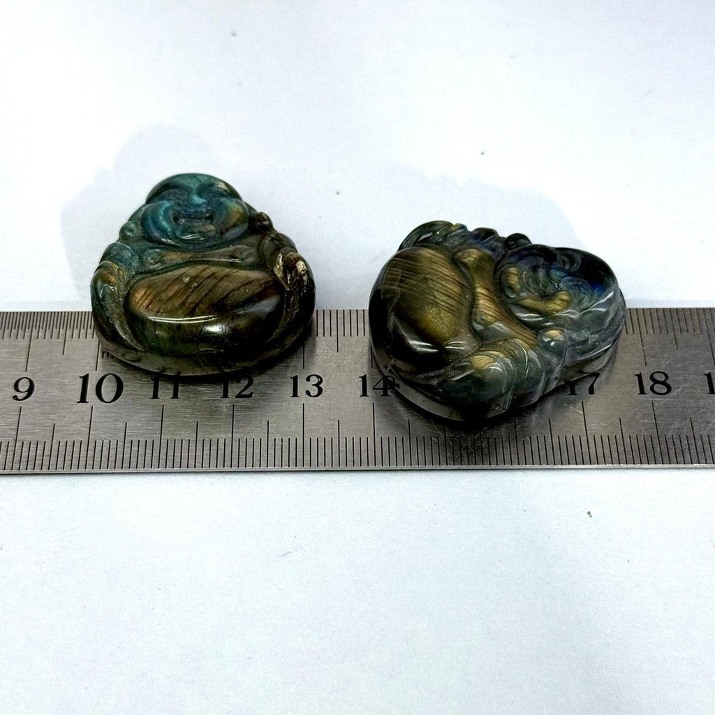Carved Labradorite Buddha