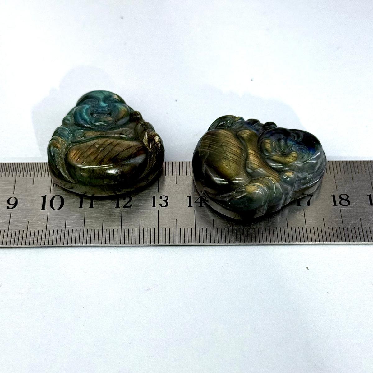 Carved Labradorite Buddha