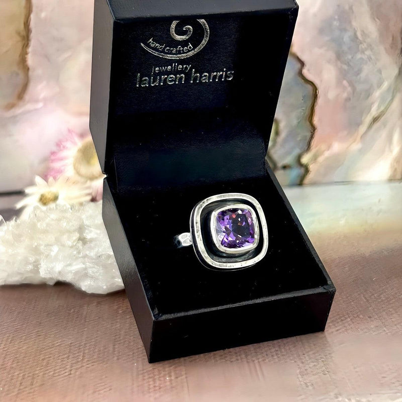 Handcrafted Amethyst Ring