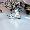 Blue Topaz Teardrop Ring