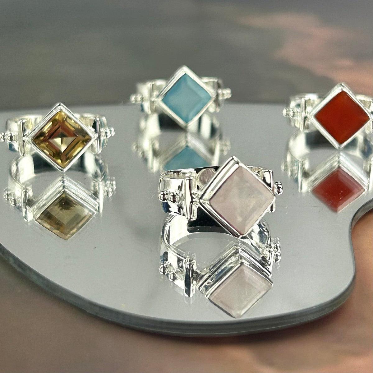 Gemstone Sterling Silver Ring