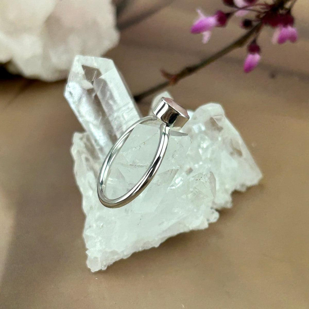 Brilliant Cut Rose Quartz Ring