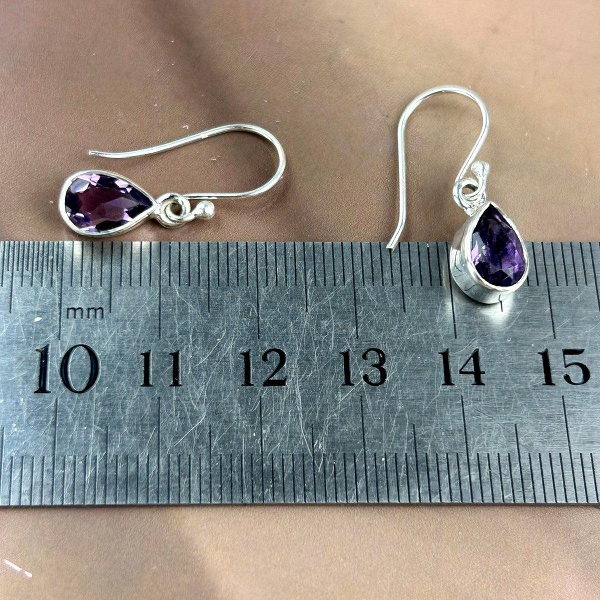 Amethyst Fine Sterling Silver Earrings