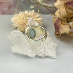 Aquamarine With Rainbow Ring