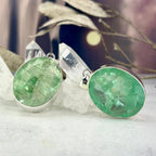 Green Fluorite Crystal Pendant