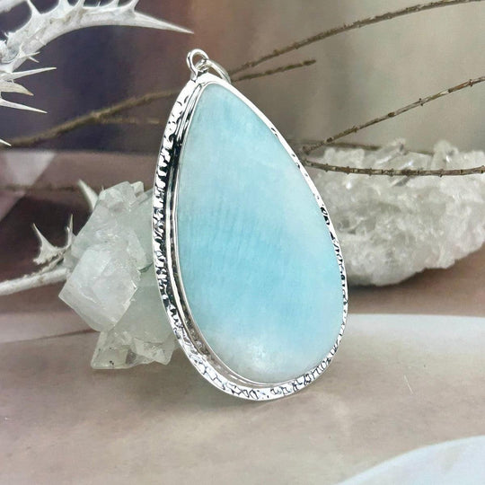 Hemimorphite Teardrop Large Pendant