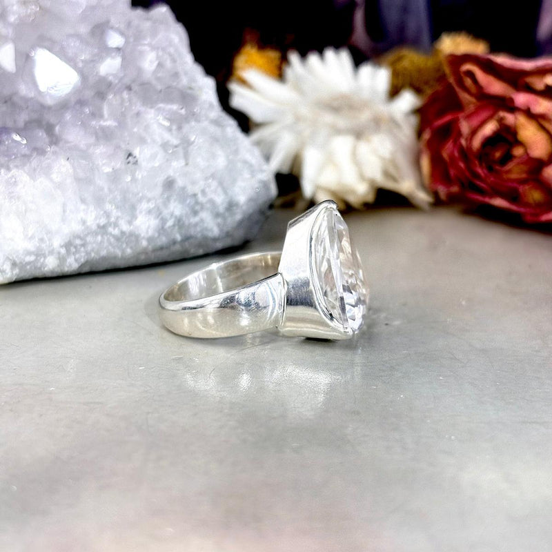 Clear Quartz Cocktail Ring