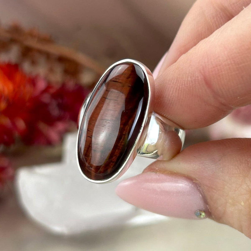 Burgundy Crystal Ring