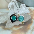 Amazonite In Silver Earrings