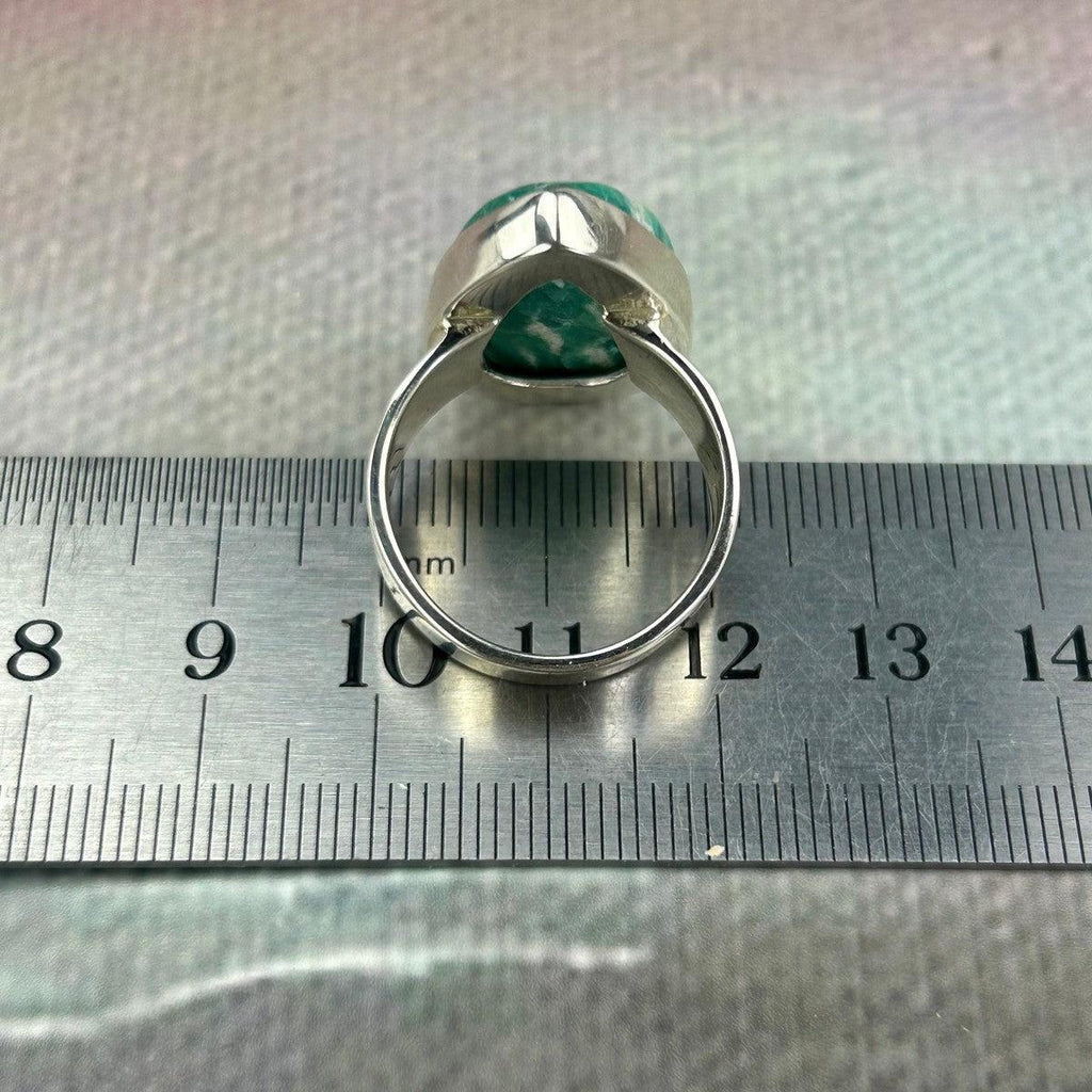 Amazonite Teardrop Rings