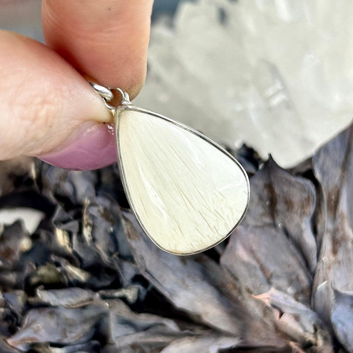 Scolecite Crystal Teardrop Pendant