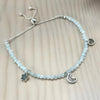 Crystal Bead With Charms Bracelet