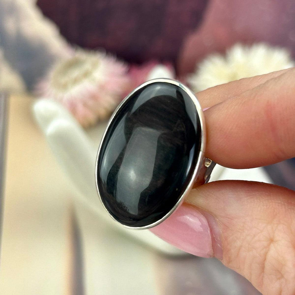 Black Crystal Ring