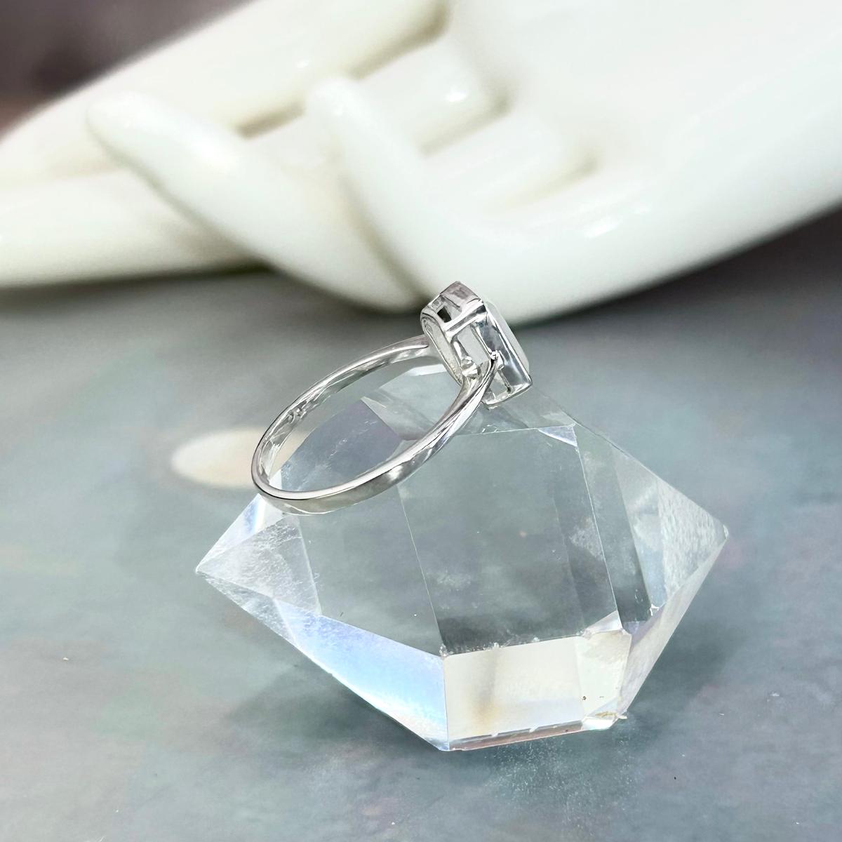 Assorted Gemstone Emerald Cut Ring