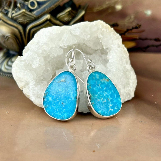 Turquoise Freeform Drop Earrings