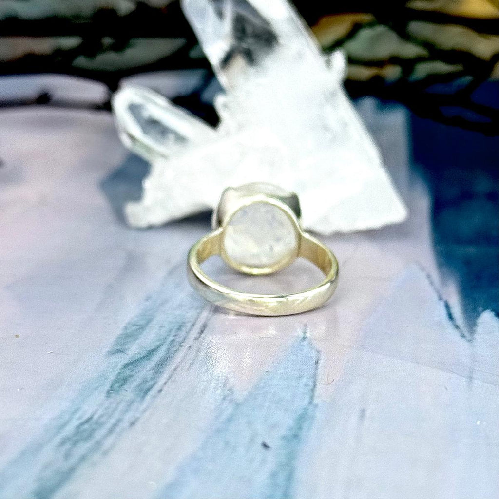 Women's Rainbow Moonstone Ring