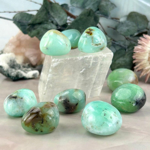 Pale Green Chrysoprase Crystal