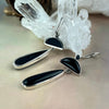Modern Design Black Onyx Earrings