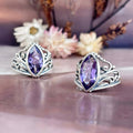 Embellished Amethyst Ring
