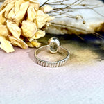 Twist Band Gemstone Ring