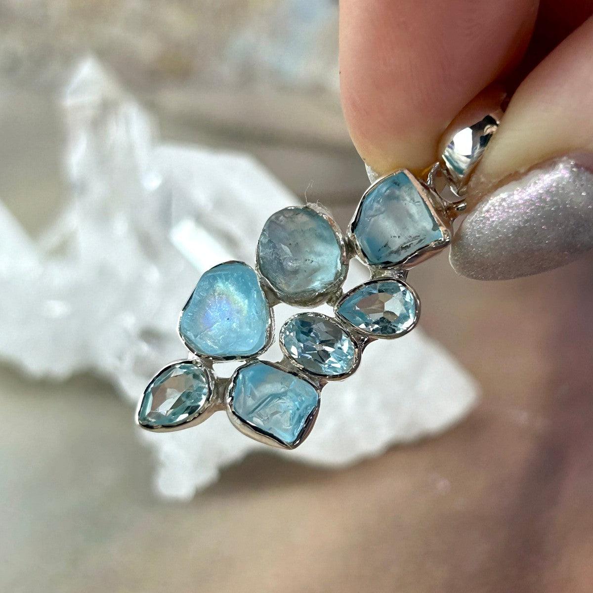 Multi Faceted Crystal Pendant