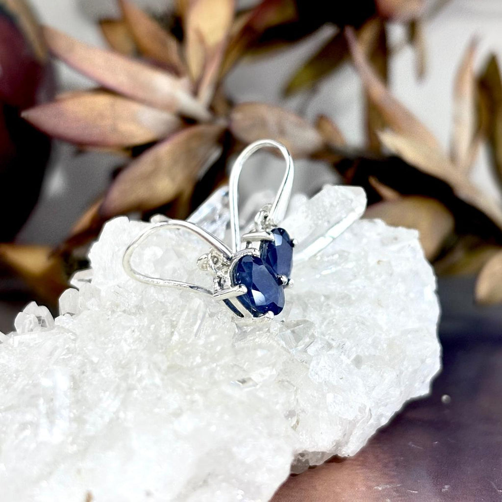 Sterling Silver Sapphire Earrings