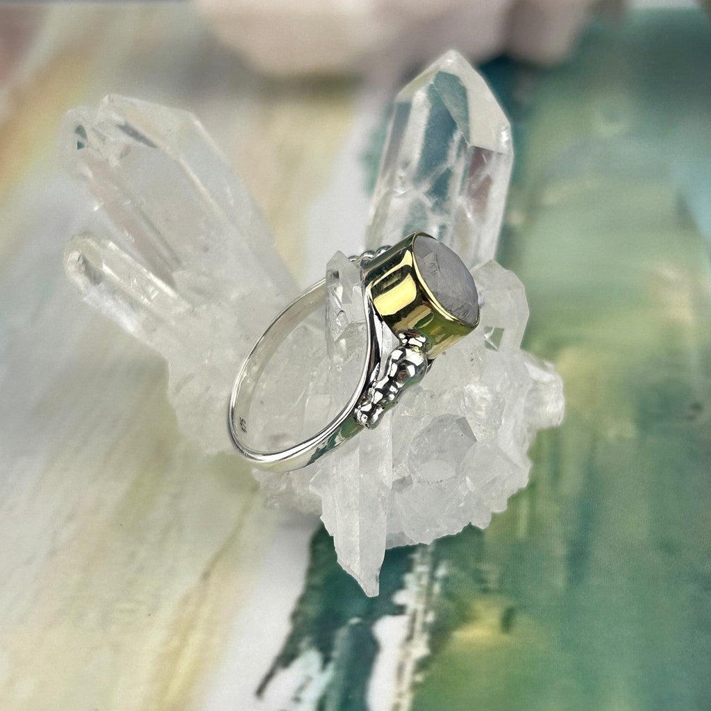 Brilliant Cut Moonstone Ring